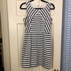 Blue and White striped dress